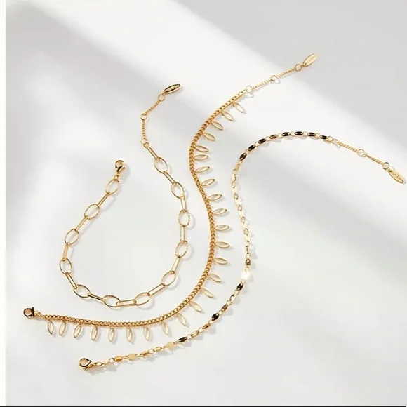 NWT set of 3 geometric anklets - Picture 2 of 7